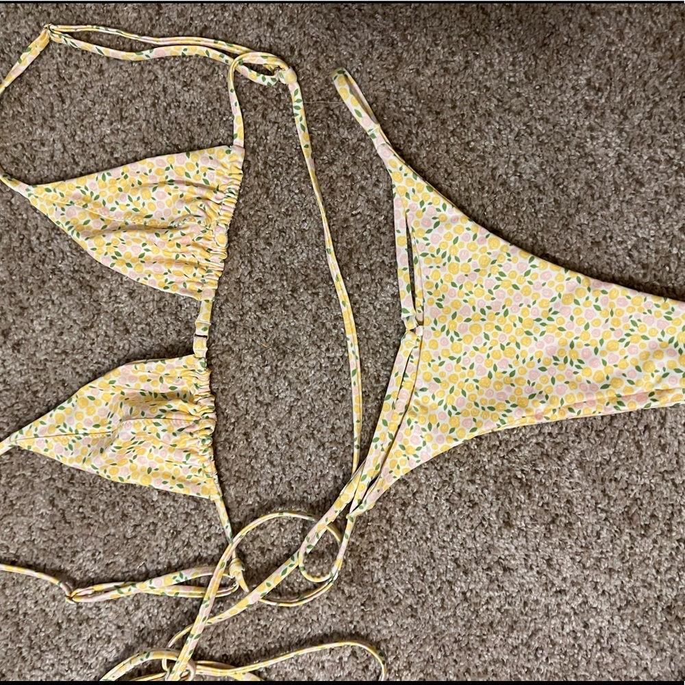 Lahana swim yellow floral